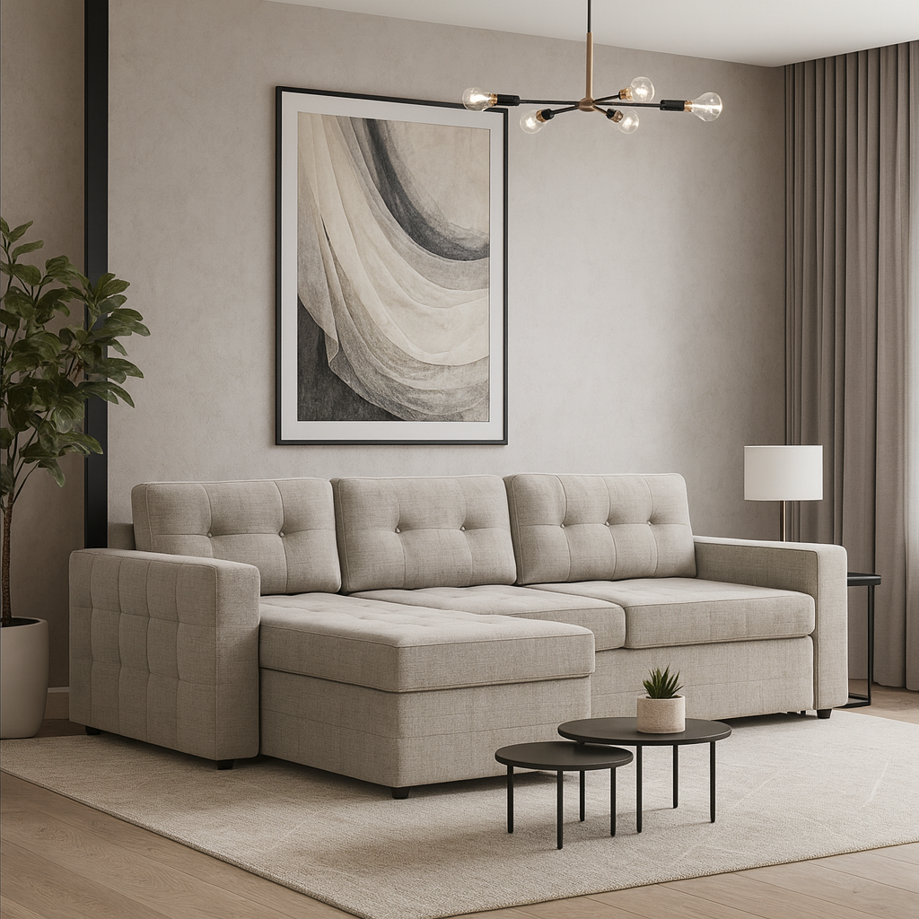 Indie L-shape sofa-bed