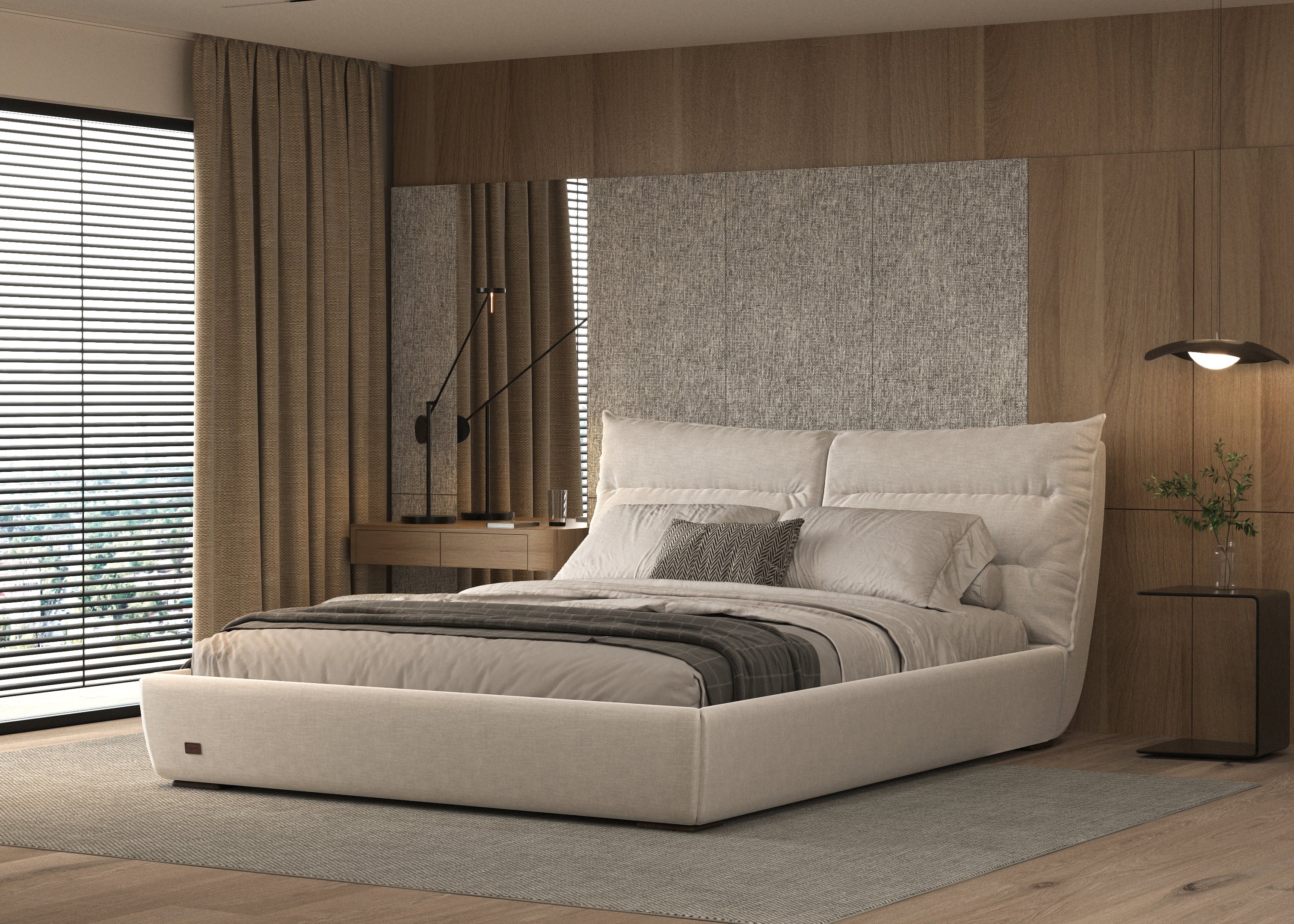Altea Upholstered Bed - With storage