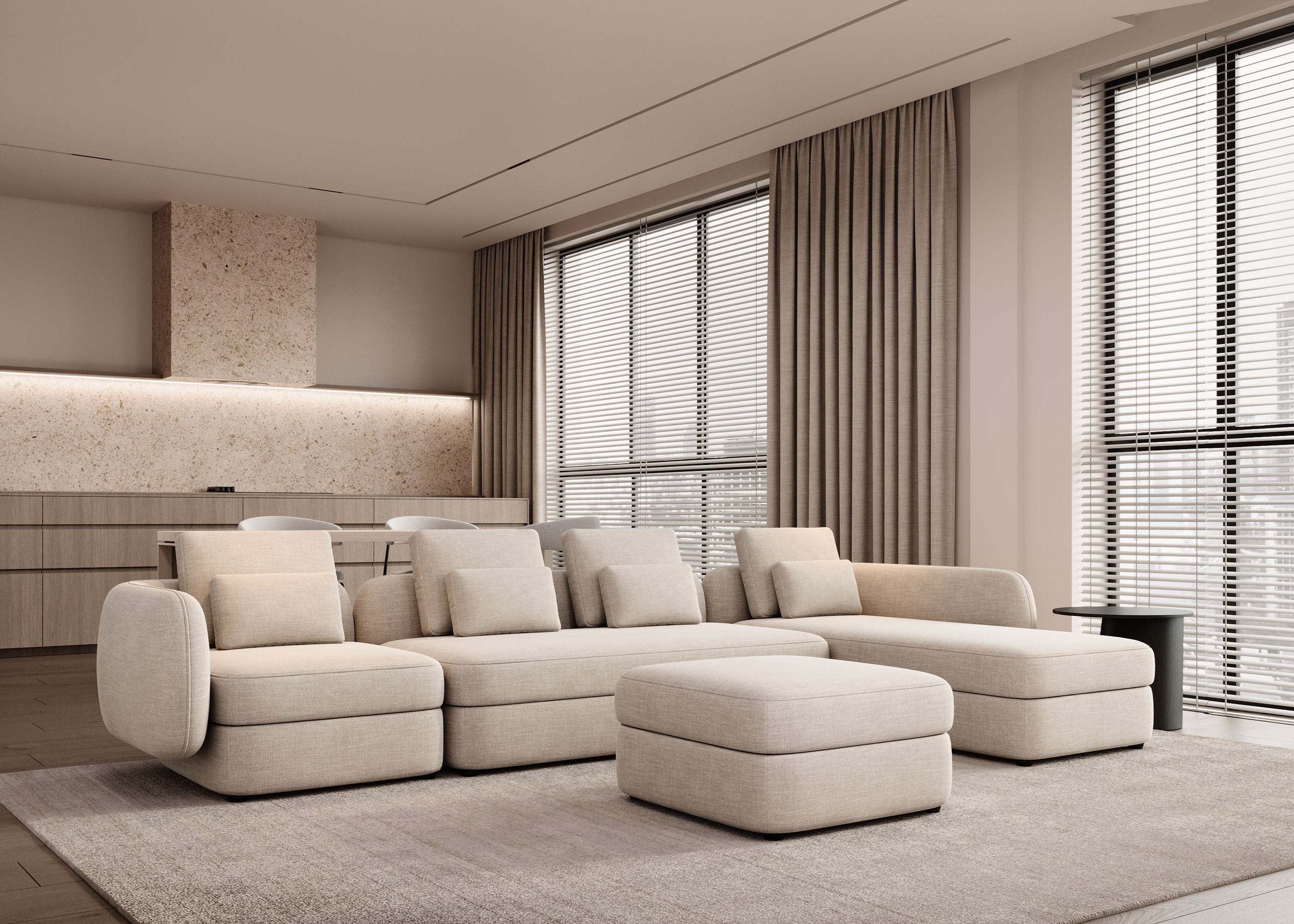 Madrid L-shape sofa