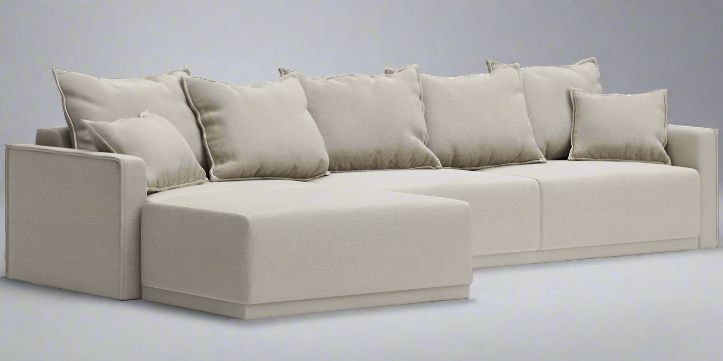 Jersey Soft L-shape sofa-bed