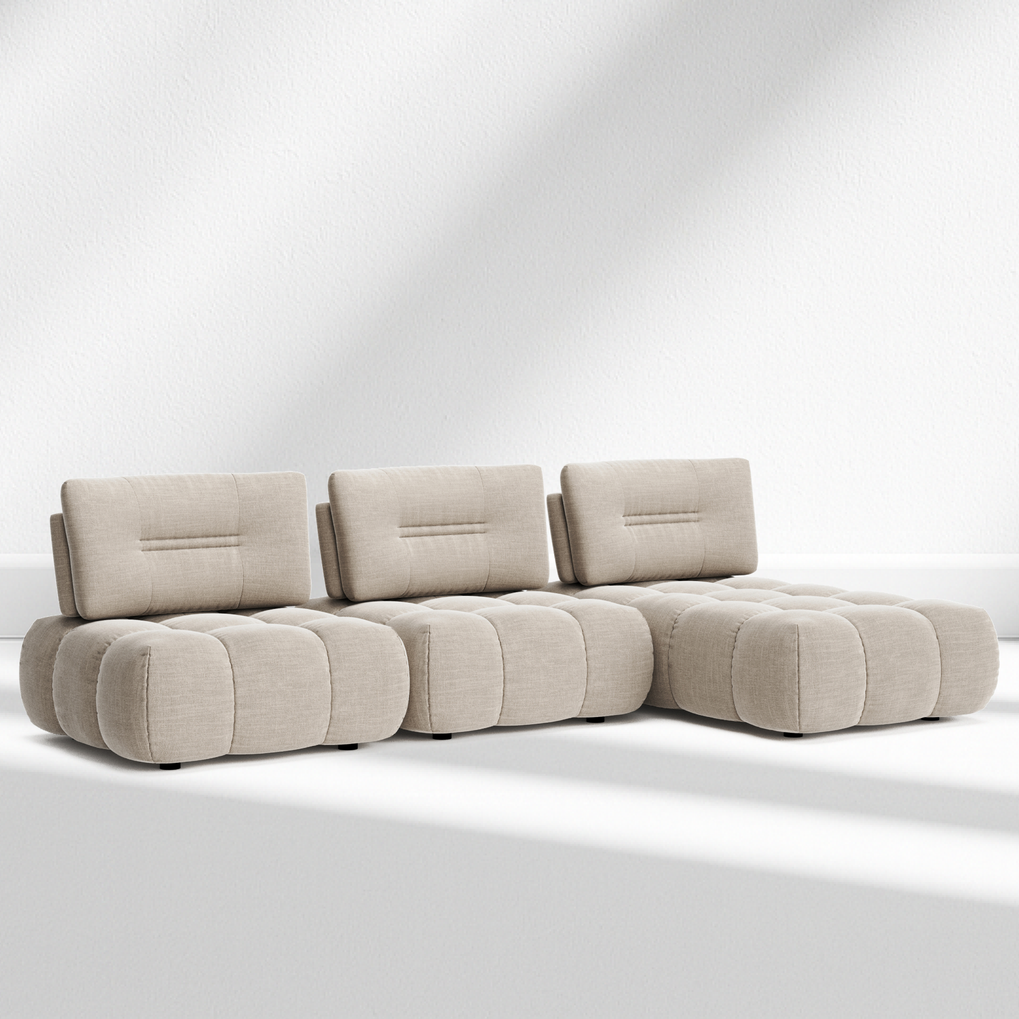 Merida Short Corner L-Shaped Modular Sofa