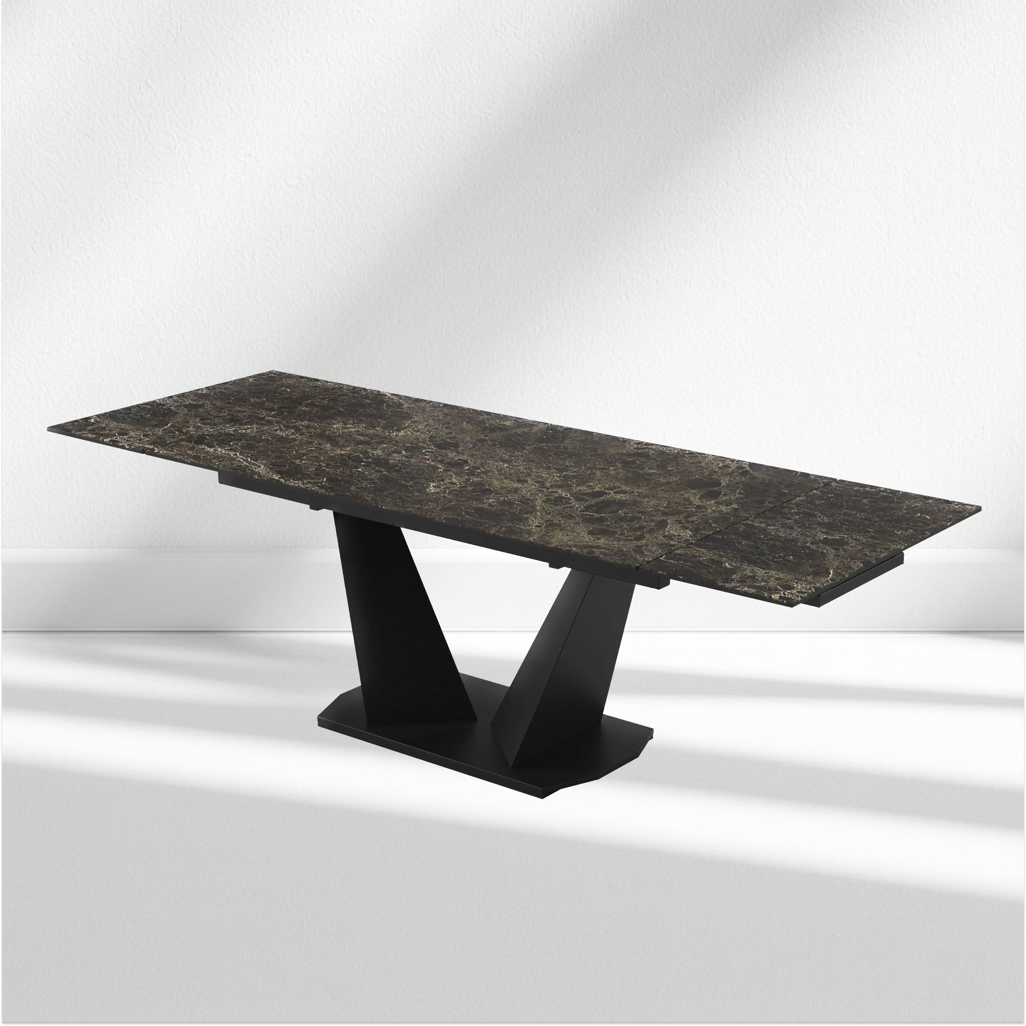 Modern Extendable Dining Table with Laminam Top