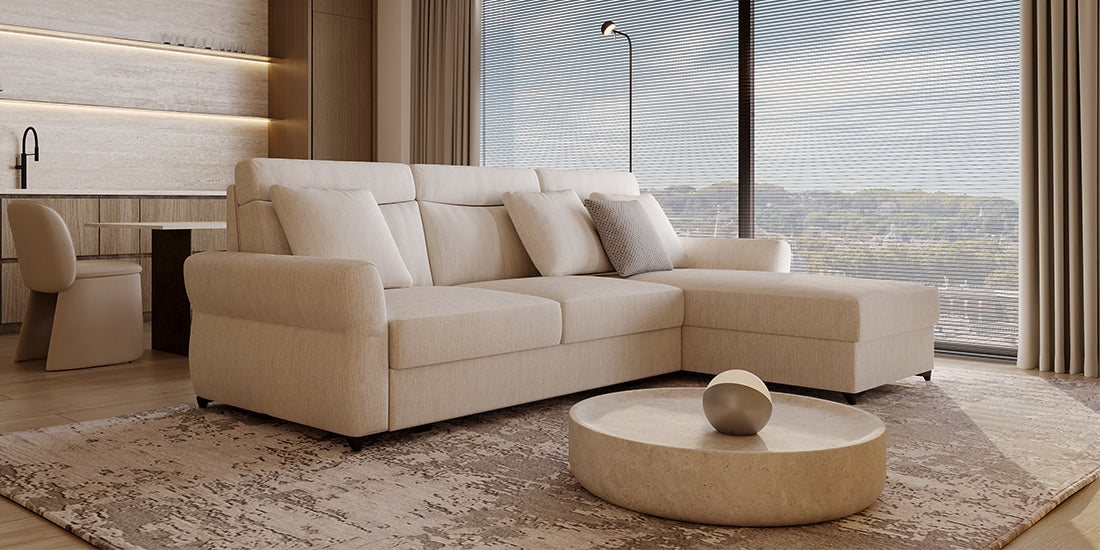 Murphy L-shape sofa-bed