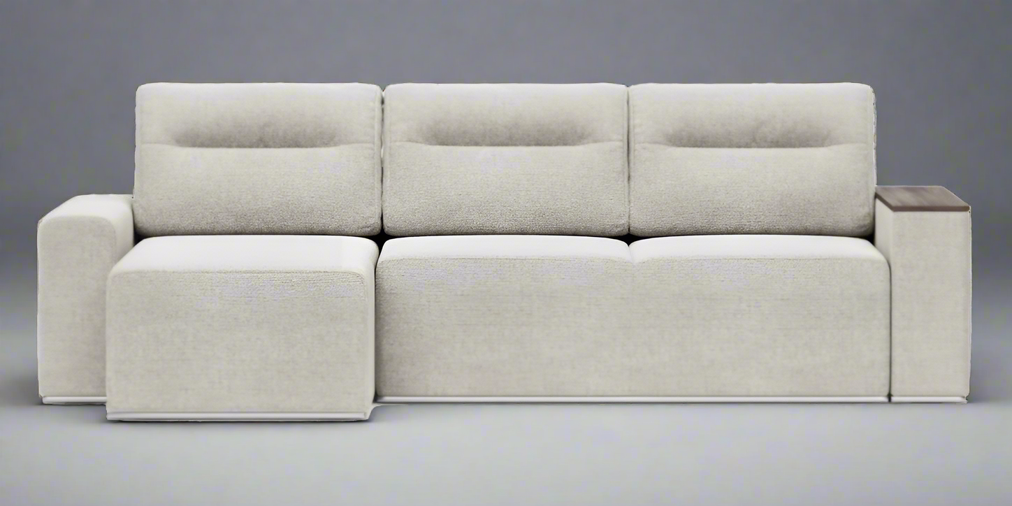 Santy L-shape sofa-bed with laminated side