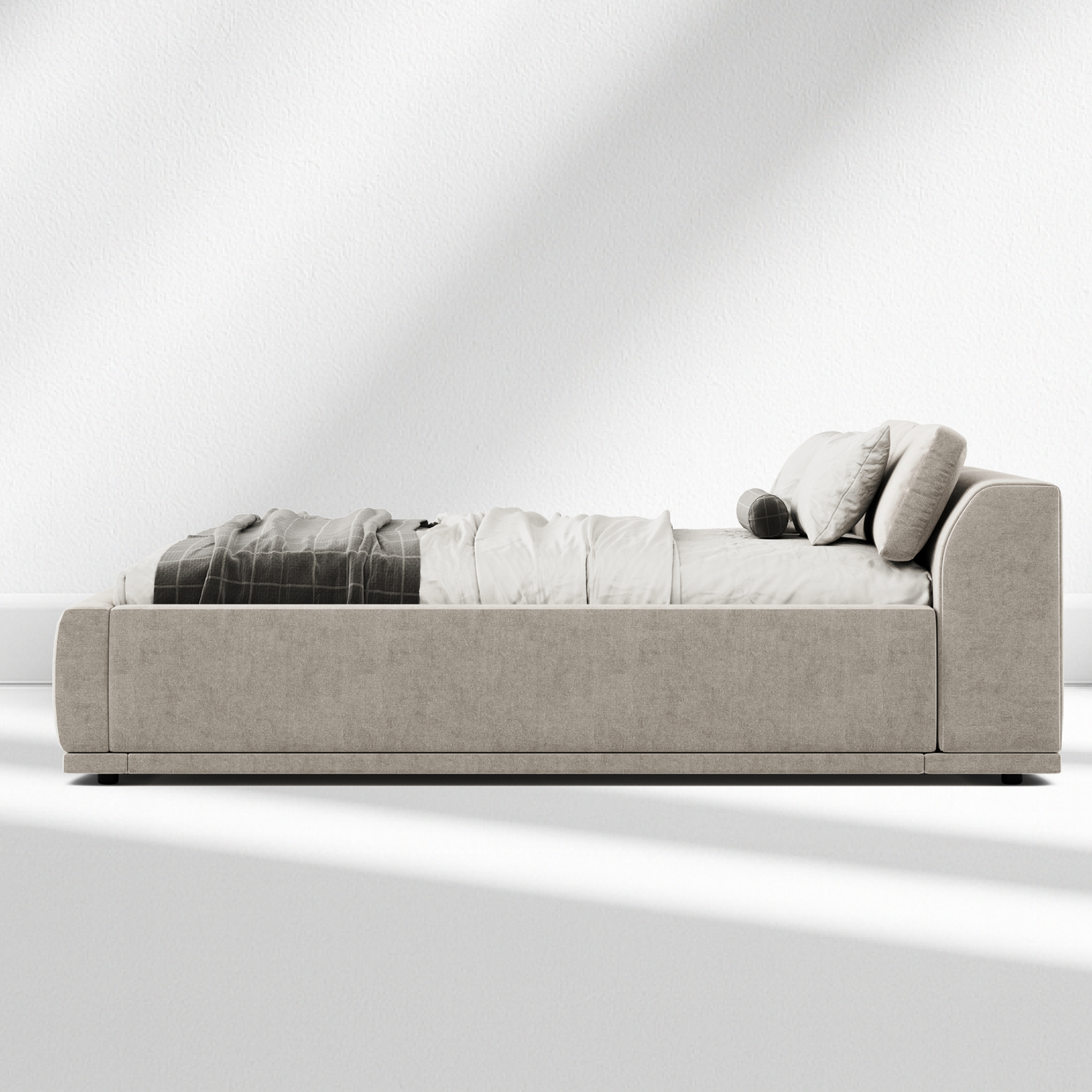Tenerife Storage Bed – Modern Upholstered Bed with Adjustable Headrest - Photo 3