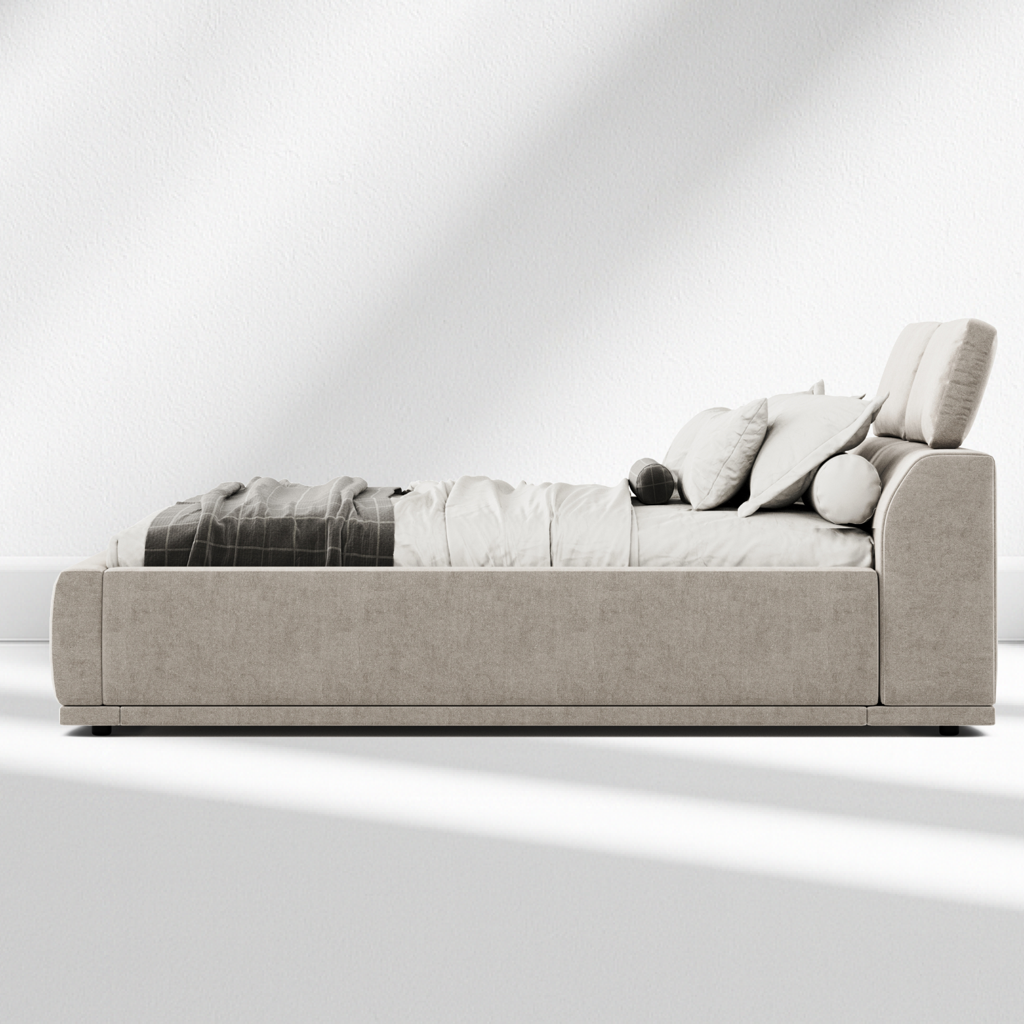 Tenerife Storage Bed – Modern Upholstered Bed with Adjustable Headrest - Photo 4