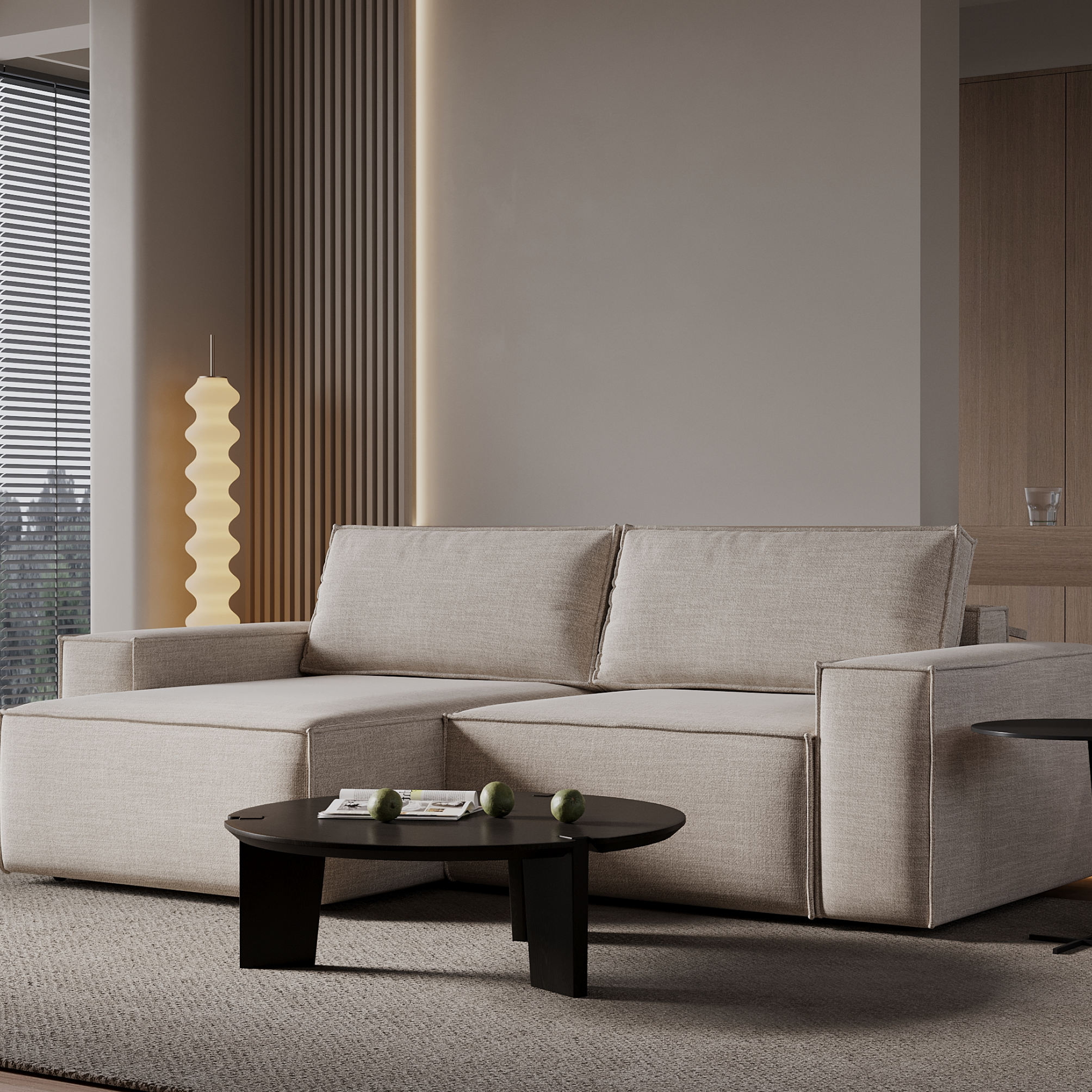 Toni L Shape Sofa Bed - Photo 3