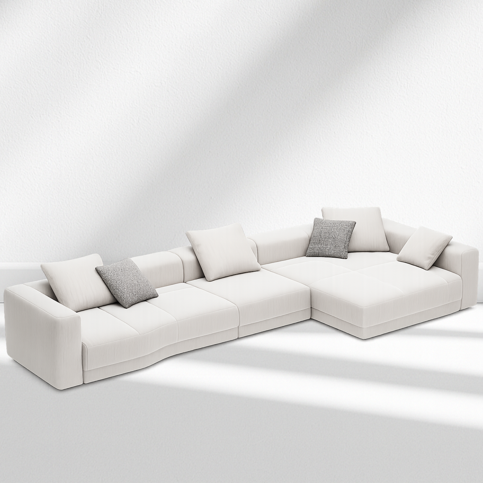 VALENCIA Curved L-Shaped Modular Sofa - Photo 5