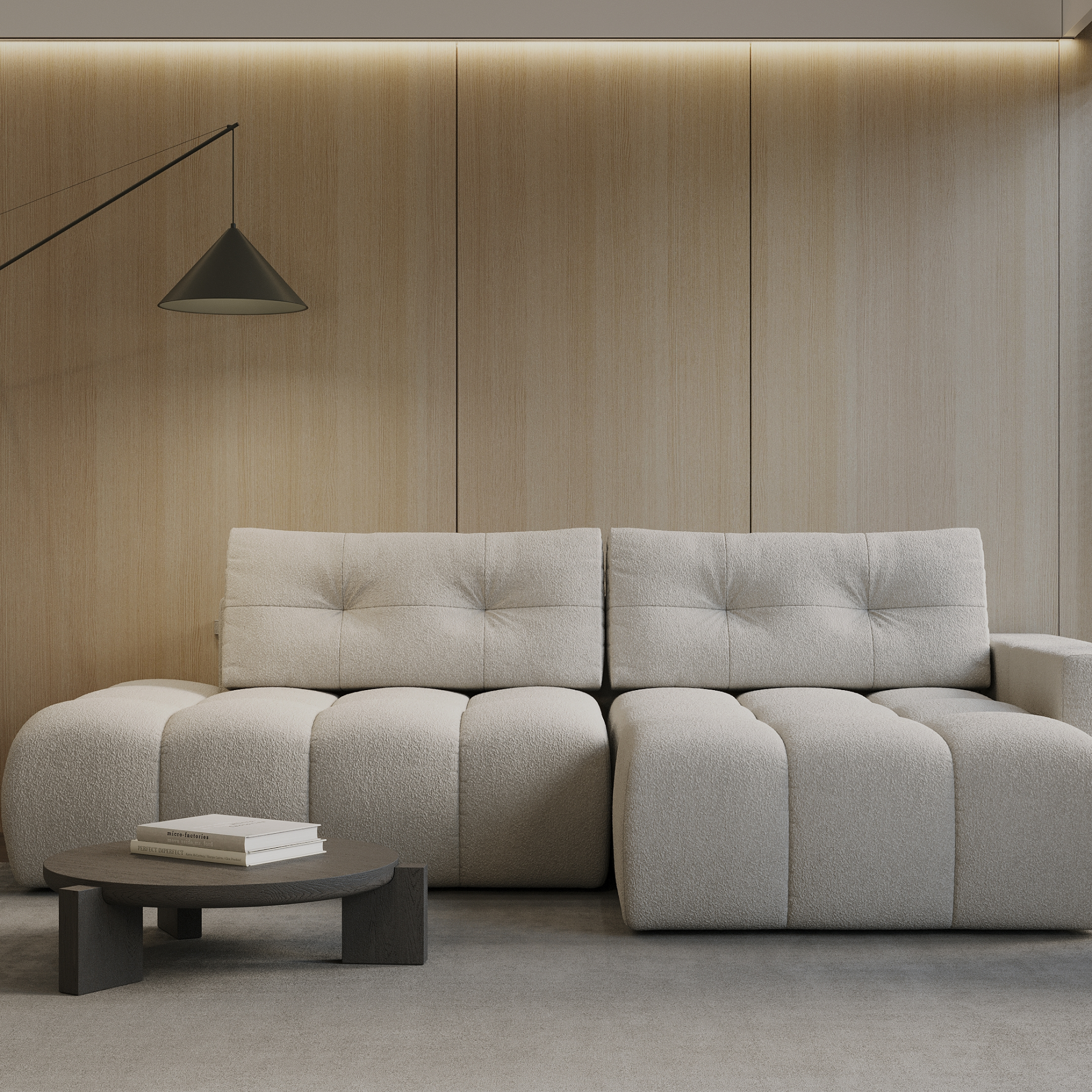 Vincent L Shape Sofa Bed - Photo 4