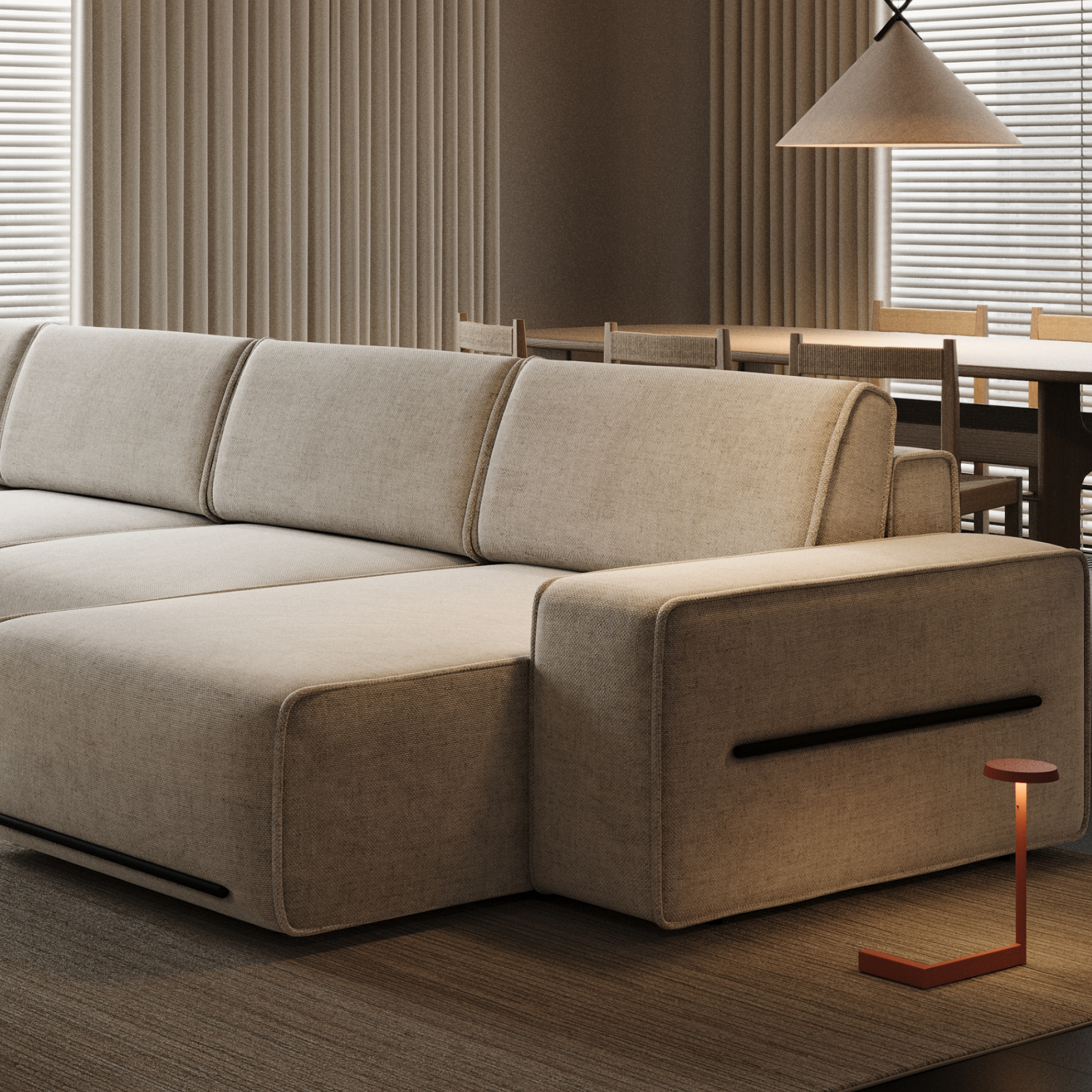 BL 104 L-shape sofa-bed