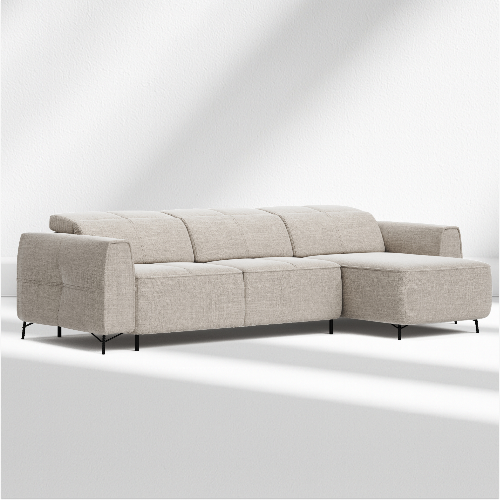 Javier L-shape sofa-bed