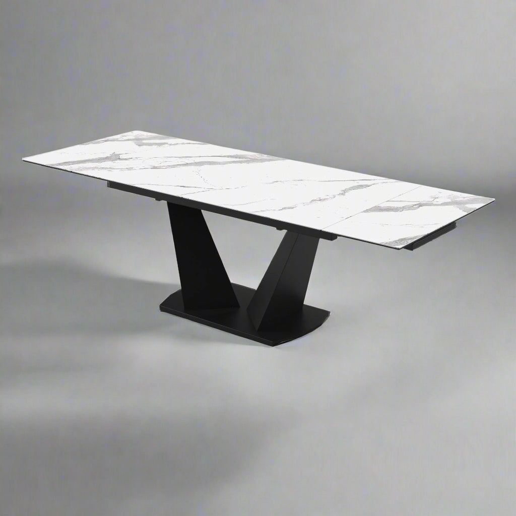 Modern Extendable Dining Table with Laminam Top