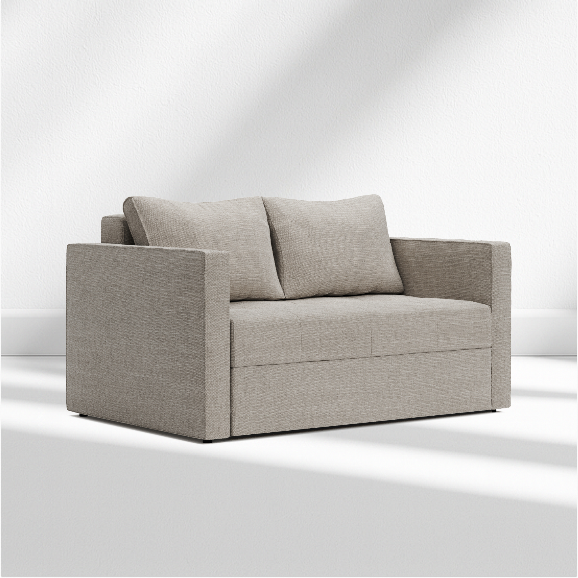 Quanti 2 seater sofa-bed L120 with narrow sides