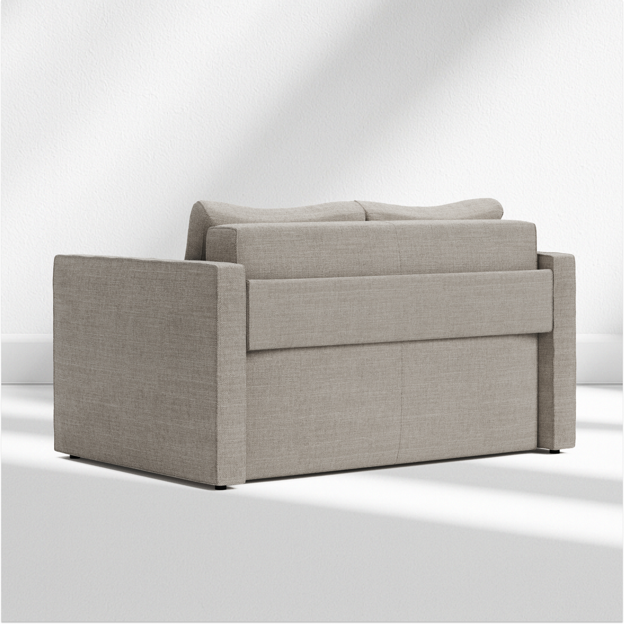 Quanti 2 seater sofa-bed L120 with narrow sides