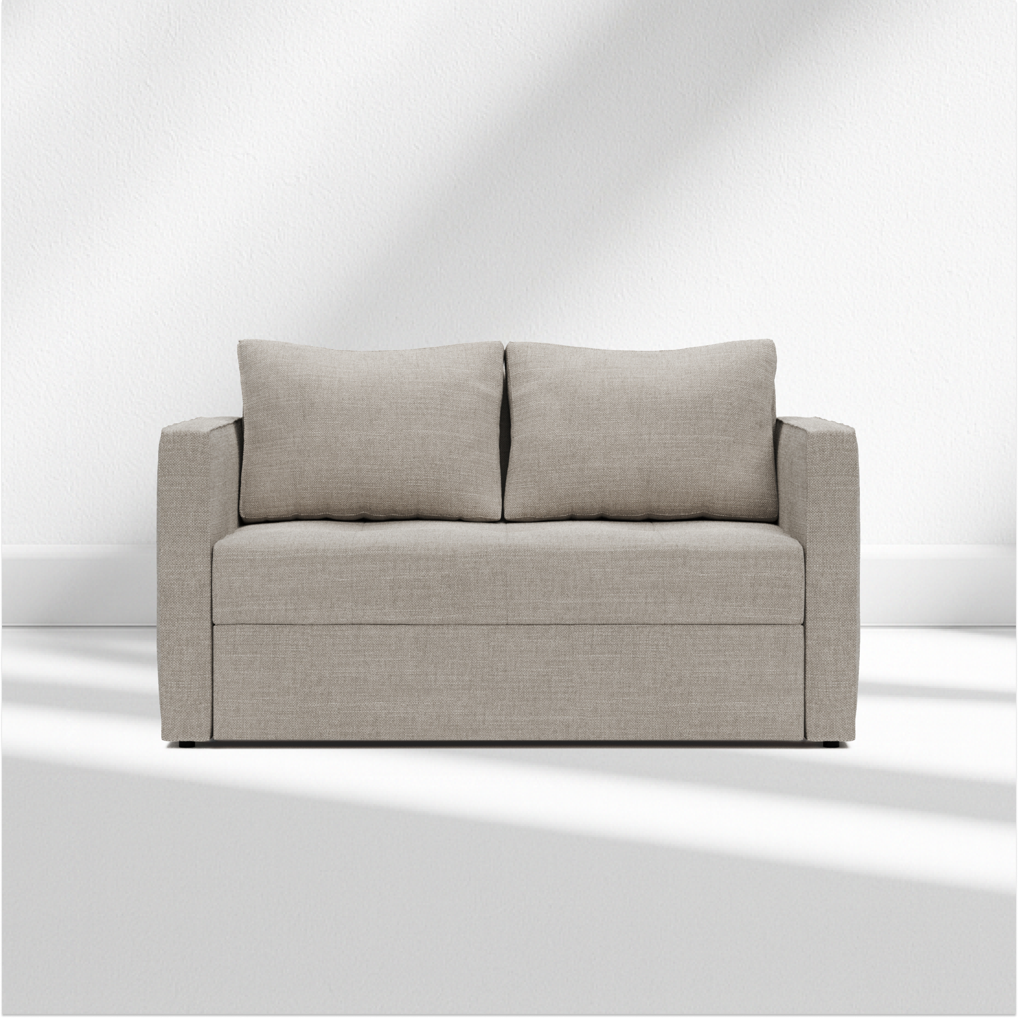 Quanti 2 seater sofa-bed L120 with narrow sides