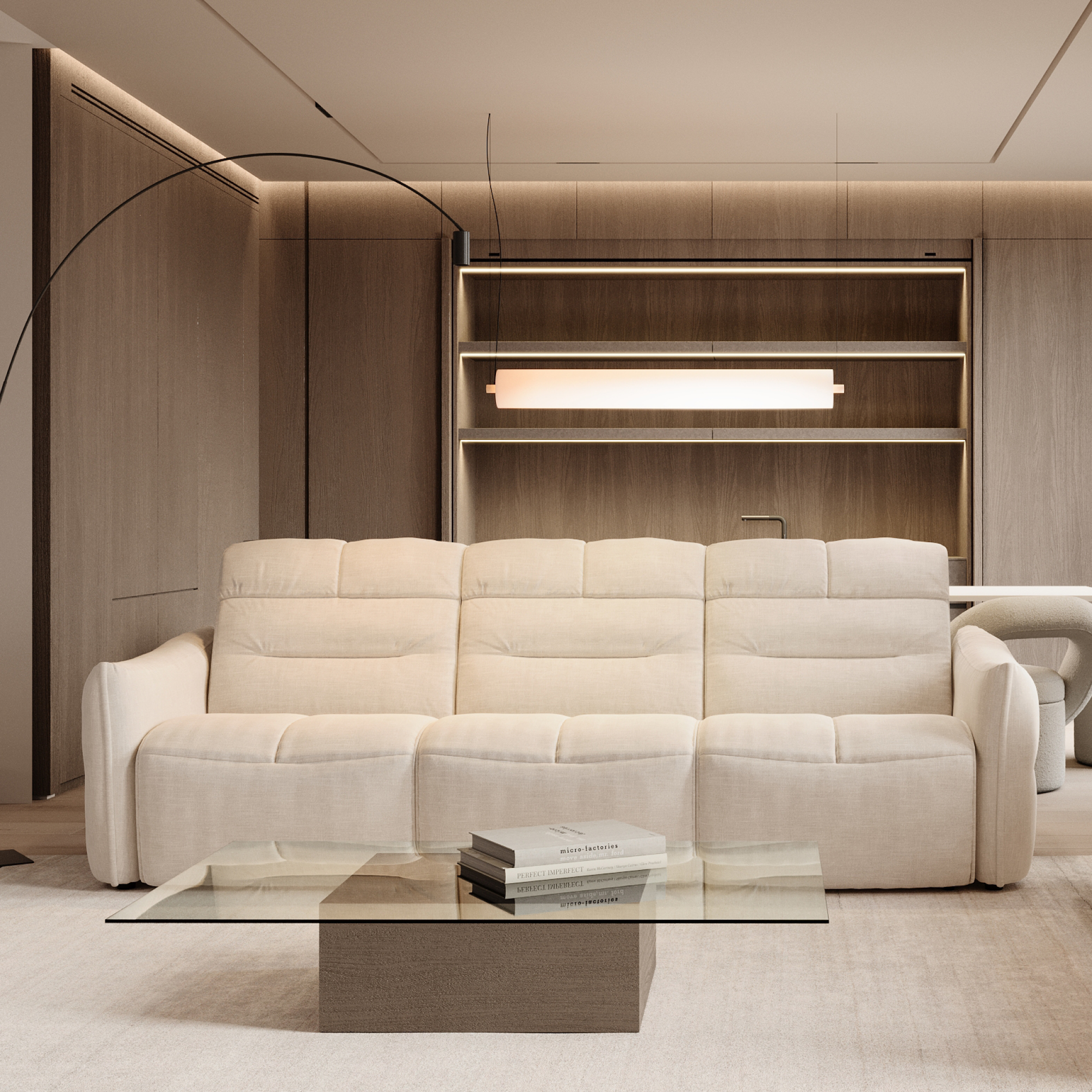 Torres 3 seater sofa with recliner